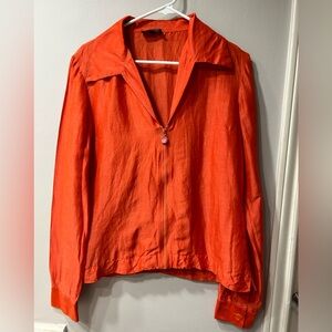 Gucci Vintage long sleeve Blouse Orange  Size 44 ( IT )